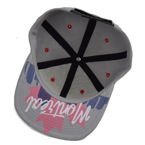 Casquettes Snapback personnalisées, impression sérigraphique, broderie 3D, <span class=keywords><strong>gris</strong></span>, Bordadora De Gorras Snapback Cap - Product Image 6