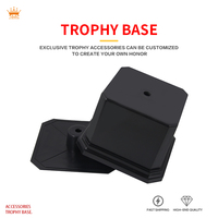 Prix de gros Trophée noir Pièces de haute qualité Usine Meilleur prix Trophée Coupe Prix Base carrée Trophée Composants et pièces
