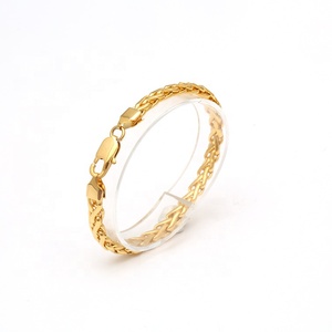 Pulsera de cuerda de trigo de espiga chapada en oro para hombre y mujer, joyería minimalista, tendencia, 2021 - Product Image 2