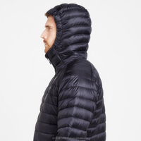 Veste d'hiver chaude à capuche légère et escamotable pour homme