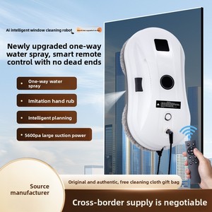 <span class=keywords><strong>Robot</strong></span> <span class=keywords><strong>de</strong></span> nettoyage <span class=keywords><strong>de</strong></span> vitres automatique intelligent, nettoyeur <span class=keywords><strong>de</strong></span> vitres électrique pour femme au foyer, lave-vitres pour immeubles <span class=keywords><strong>de</strong></span> grande hauteur, forte aspiration, télécommande - Product Image 5