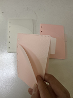 A7 Large Rose Givré PP Enveloppes Pour Argent Comptant 4 Onglets 2 Poches Zipless Enveloppes Pour Argent Libre 6 Trous Cash Budget Enveloppe Diviseurs