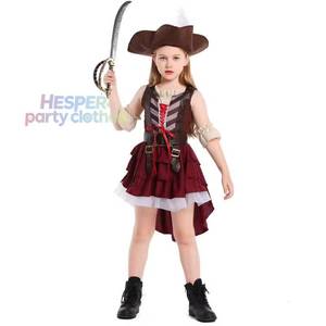 Disfraz de Pirata Elizabeth de HP Carnival para Halloween, Atuendo de Capitán Cazador para Club, Fiesta, Disfraz de Personaje de Película para Niñas - Product Image 1
