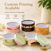 Emballage personnalisé en tube de papier kraft de qualité alimentaire écologique pour gâteaux et desserts, boîte cylindrique en carton de luxe