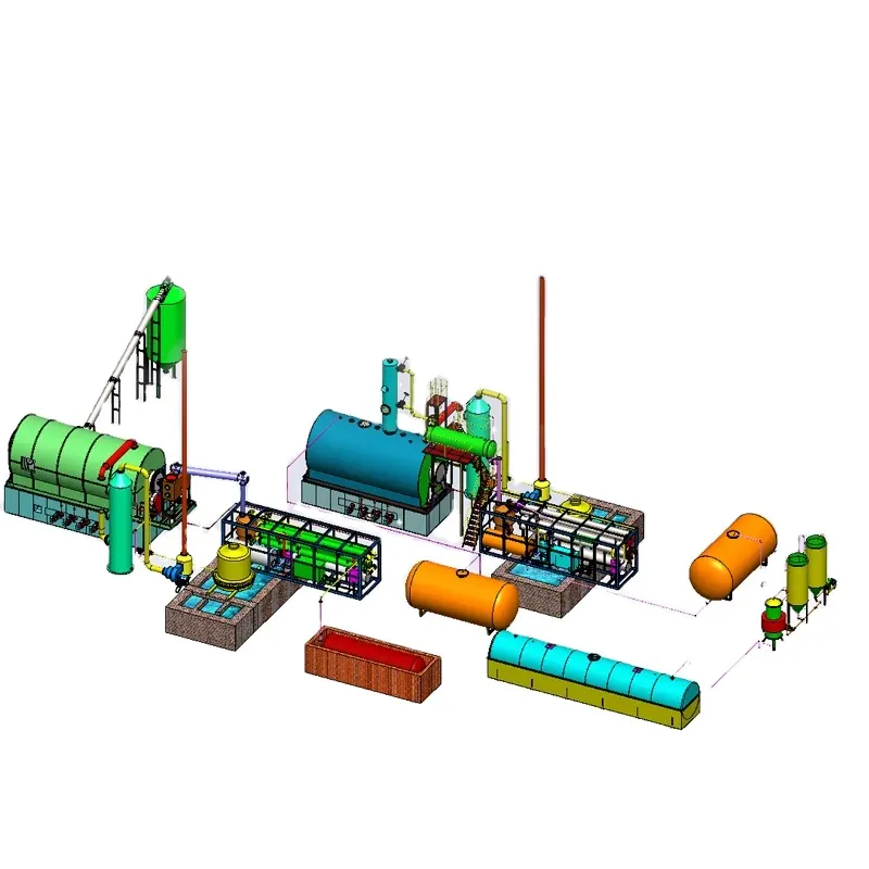 अपशिष्ट pyrolysis तेल इंजन तेल रिसाइकिलिंग करने के लिए डीजल मशीन/इस्तेमाल मोटर तेल डीजल करने के लिए उपकरण