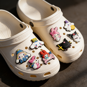 Adornos para <span class=keywords><strong>Crocs</strong></span> de Sanrio, Kuromi y My Melody, <span class=keywords><strong>Jibbitz</strong></span> de PVC Impermeable para Zapatos, Decoración Encantadora para Niñas, Adolescentes y Mujeres - Product Image 6