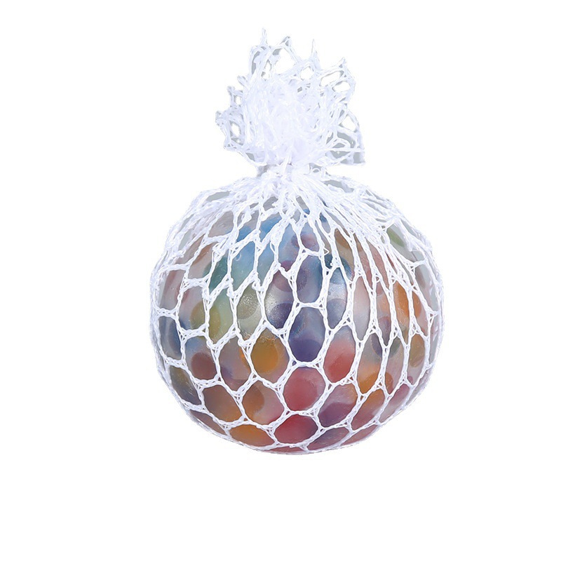 [6cm] 1 boule de perles colorées avec filet