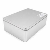 Boîte de rangement rectangulaire personnalisée en fer blanc avec couvercle – Contenant métallique durable pour solutions d'emballage cadeau et de vente au détail