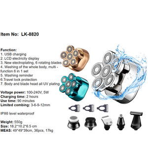 Popular pantalla LED ceja Rotary Trimmer máquina calva portátil Mini <span class=keywords><strong>afeitadora</strong></span> oro plata <span class=keywords><strong>para</strong></span> <span class=keywords><strong>hombres</strong></span> - Product Image 3