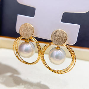 S925 <b>Silver</b> DIY <b>Pearl</b> Accessories Gorgeous Empty Tray for Earnail <b>Earrings</b> with 9-12mm Round Beads 22041 Jewelry Accessory - Product Image 2