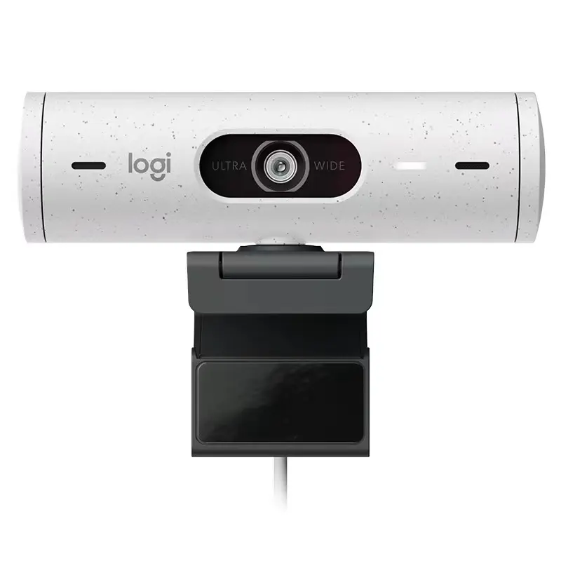 Logitech BRIO 500 Webcam Full HD 1080P dengan Koreksi Cahaya, Auto-Framing, dan Mode Pertunjukan