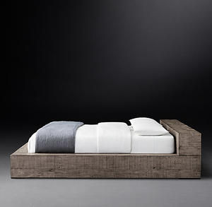 Meubles de chambre à coucher de luxe rétro américains, lit double, lit simple, meubles en bois massif, meubles sur mesure - Product Image 4