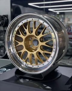 Jantes à trois pièces vissées 5x114.3 5x120 4x100, roues forgées classiques personnalisées à trois pièces pour <span class=keywords><strong>BMW</strong></span> et <span class=keywords><strong>BBS</strong></span> <span class=keywords><strong>RS</strong></span>/FI-R/LM/RS2 Series - Product Image 2