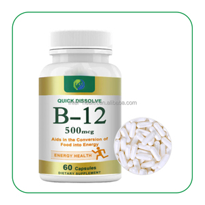 Ausreson Integratore Immunitario Complesso di Vitamine B1 B6 <span class=keywords><strong>B12</strong></span> Capsule Energetiche Vitamine e Integratori 5000 2500 mg Capsule di Vitamina <span class=keywords><strong>B12</strong></span> - Product Image 1