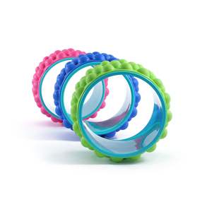 CHENGMO SPORTS Roue de <span class=keywords><strong>yoga</strong></span> en liège EVA écologique antidérapante pour la salle de sport, 28*19CM, avec points de massage, pour le soutien des douleurs dorsales - Product Image 3