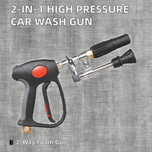 <span class=keywords><strong>Lavage</strong></span> de voiture électrique en libre-service Pistolet à eau haute pression Valve 2 voies <span class=keywords><strong>Mousse</strong></span> et pulvérisation Pivotant Nettoyeur haute pression à double usage - Product Image 2