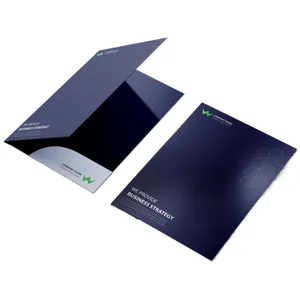 Cartella di presentazione di documenti aziendali per ufficio aziendale a5 a4 stampata personalizzata con tasche