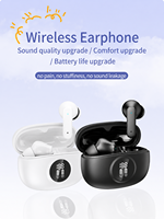 Auriculares inalámbricos Bluetooth 5.4 TWS, auriculares internos con cancelación de ruido ENC, auriculares estéreo HiFi de 13 mm para juegos, con pantalla digital de energía.