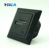 Compteur d'heures numérique YIKA HM-1 AC220V-240V, compteur industriel en plastique de haute qualité, 0-99999.99, certifié CE RoHS, 50/60Hz