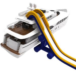 WINSUN Toboggan aquatique flottant gonflable de luxe pour yacht, toboggan aquatique pour bateau, toboggan gonflable pour croiseur - Product Image 1