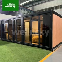 Maison conteneur extensible certifiée CE de 10 pieds, maison modulaire préfabriquée, villa préfabriquée pour les centres de villégiature et les camps de loisirs