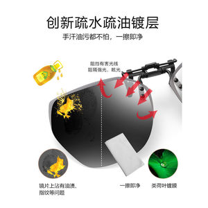 Clip On Sunglasses Polarized Metal <b>Frame</b> Large Size For Driving Fishing Night Vision - Product Image 4