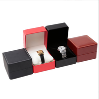 Boîte à montres à couvercle rabattable, boîte de rangement pour bijoux, emballage cadeau