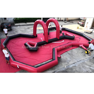 Pista de Carreras Inflable de PVC de Alta Resistencia y Diseño Personalizado de Alta Calidad, Certificada por la CE, para Go-Karts y Motocicletas, con Soplador, Fácil de Instalar - Product Image 6