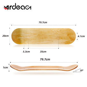 Planches de <span class=keywords><strong>skateboard</strong></span> <span class=keywords><strong>en</strong></span> érable vierges ARDEA 8 pouces, personnalisables, pour peinture artistique, vente <span class=keywords><strong>en</strong></span> gros OEM, à prix abordable - Product Image 5
