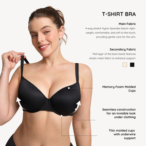 Soutien-gorge sans couture invisible Waistdear OEM personnalisé pour femme, avec armatures, pour forte soutien des <span class=keywords><strong>seins</strong></span>, légèrement rembourré - Product Image 2