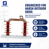 Sectionneur extérieur haute tension 10kV 12kV de type porcelaine pour réseau de distribution utilitaire