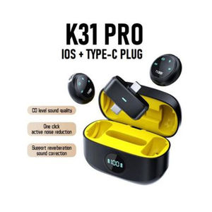 Micrófono Inalámbrico 2 en 1 con Cancelación <span class=keywords><strong>de</strong></span> Ruido para Teléfono Móvil, con Estuche <span class=keywords><strong>de</strong></span> Carga, Clip y Botón - Product Image 2