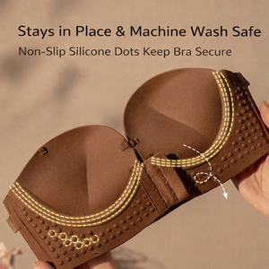 <span class=keywords><strong>Reggiseno</strong></span> <span class=keywords><strong>Senza</strong></span> Cuciture di Alta Qualità con Chiusura Frontale, Imbottito Push-up, Comodo <span class=keywords><strong>e</strong></span> Invisibile, <span class=keywords><strong>Senza</strong></span> <span class=keywords><strong>Ferretto</strong></span>, per Outfit <span class=keywords><strong>Senza</strong></span> <span class=keywords><strong>Spalline</strong></span> - Product Image 2