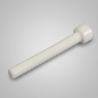 Vis en céramique de zircone haute résistance, tête cylindrique à six pans creux, boulon fileté isolant en ZrO2, tailles personnalisées