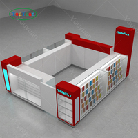 Kiosque de réparation de téléphones portables en verre, vitrine pour téléphones, armoire de rangement pour téléphones portables, kiosque de réparation d'accessoires de téléphonie mobile