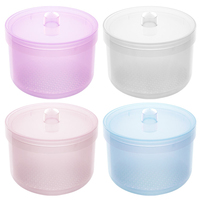 Boîte de rangement pour manucure TAMAX NAT078, désinfection des embouts de perceuse à ongles, double filtration, nettoyage, brosse à ongles, conteneur de nettoyage