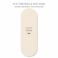 Matras Yoga Oval Karet Alam 4.5 mm Anti Selip dengan Tali Pengangkut Cetak Kustom Penggunaan Universal