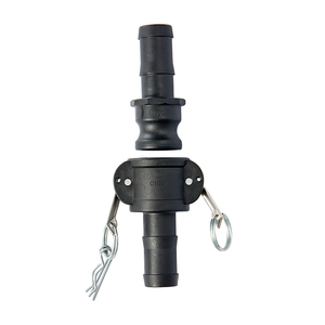 Acoplamiento de tubería de PP Manguera rápida Acoplamiento de Camlock autoajustable de plástico con rosca NPT Tamaños totales disponibles - Product Image 1