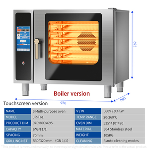 Horno de 6 Niveles en Oferta, Nuevo Equipo de Cocina Comercial de Acero Inoxidable para Hoteles, Restaurantes y Tiendas Jr-t61 - Product Image 4