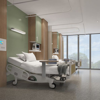 Ensemble de literie médical uni avec drap-housse et taie d'oreiller pour les soins aux patients en milieu hospitalier et clinique