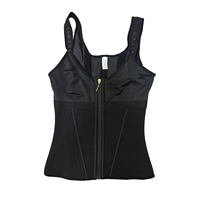 Faja Moldeadora Deportiva para Mujer, de Doble Capa con Cierre, Malla de Spandex/Nylon, Firme, Transpirable, Sin Costuras, para Adelgazar y Soporte de Cintura