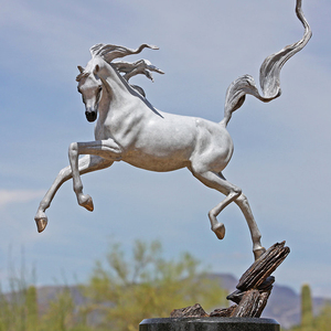 Estatua de caballo árabe de Metal de fundición artística de bronce, alta calidad y al mejor precio - Product Image 4