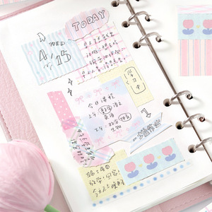 50 fogli per confezione <span class=keywords><strong>di</strong></span> foglietti patchwork color sale chiaro, con poesie abbinabili, materiali strappabili per diari e appunti, messaggi e <span class=keywords><strong>note</strong></span>. - Product Image 4