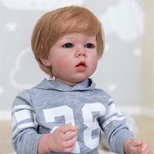 Poupée bébé garçon réaliste de 75 cm (30 pouces) - Poupée reborn réaliste faite à <span class=keywords><strong>la</strong></span> main pour les enfants - Cadeau jouet - Product Image 4