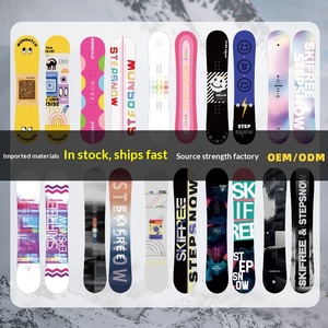 STEPSNOW SKIFREE Snowboard Plat Polyvalent Personnalisé <span class=keywords><strong>pour</strong></span> Débutants Hommes/Femmes, Fixations Fixées, Directionnel <span class=keywords><strong>pour</strong></span> Carving, Park et Sentiers <span class=keywords><strong>de</strong></span> Neige - Product Image 2