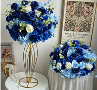 Bunga Mawar Hydrangea Pink 50cm Grosir, Dekorasi Tengah Meja Menakjubkan untuk Pernikahan, Hotel & Restoran, Kualitas Terbaik, Produk Terlaris