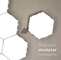 TAIKOO Creative Moderne Blanc LED Veilleuse Intelligente Amovible Quantique Modulaire Tactile Hexagone Géométrie Épissage Nid D'abeille Plug-In