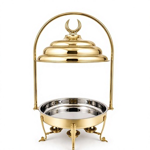 High Quality Stainless Steel Chafing Dish with Water Pan Food Pan Lid <b>Stand</b> for Commercial Buffet Catering and Hospitality - Product Image 1