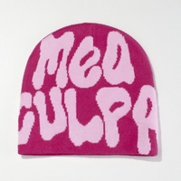 Gorro de Punto Jacquard 100% Acrílico, Forrado de Seda Satinada, Transpirable e Impermeable, Personalizable para Hombre, Venta al Por Mayor de Fábrica