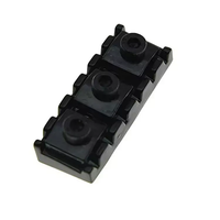 Kunci senar logam gitar hitam 43mm kualitas tinggi untuk Floyd Rose Locking Nut Neck gitar Tremolo Bridge